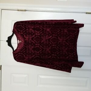White Stag Top, merlot wine color, size XL (16-18)